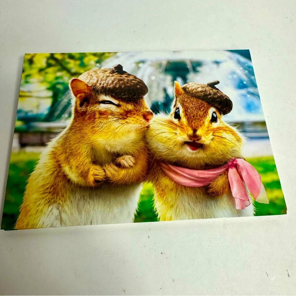 6 Avanti Greeting cards - chipmunk couple Holiday: Valentine’s Day